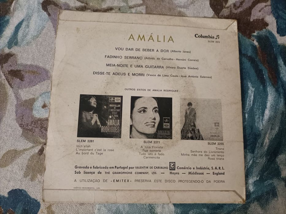 Disco vinil Amália Rodrigues
