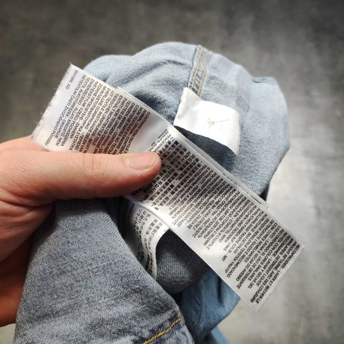 MĘSKA Vintage Koszula Retro Jeansowa JEANS Denim Kieszenie Levis Logo