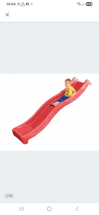 Ślizg do zjeżdżalni dla dzieci