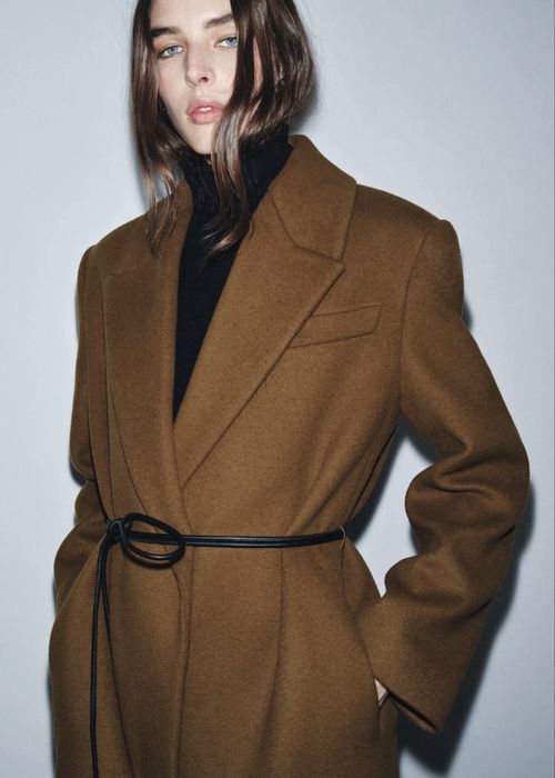 Вовняне пальто Zara