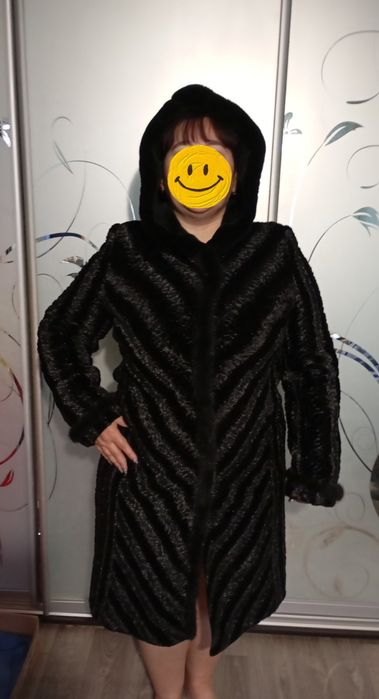 Пальто шубка из мутона