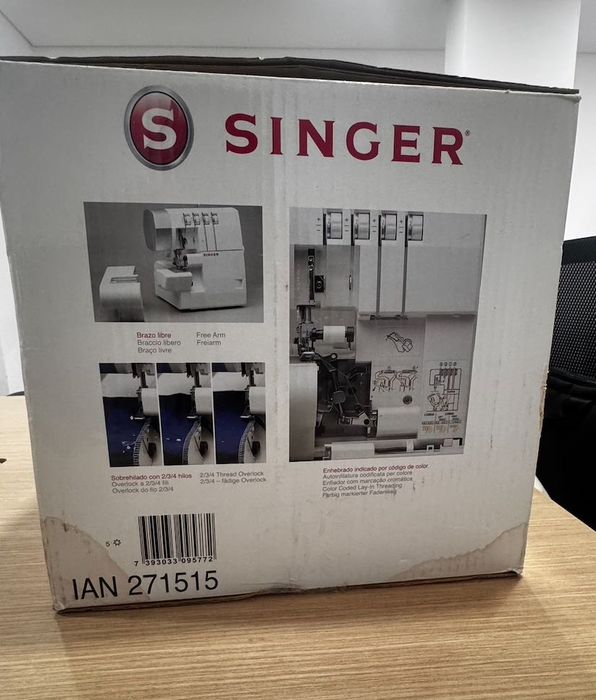 Máquina costura Overlock singer - Nunca Usada