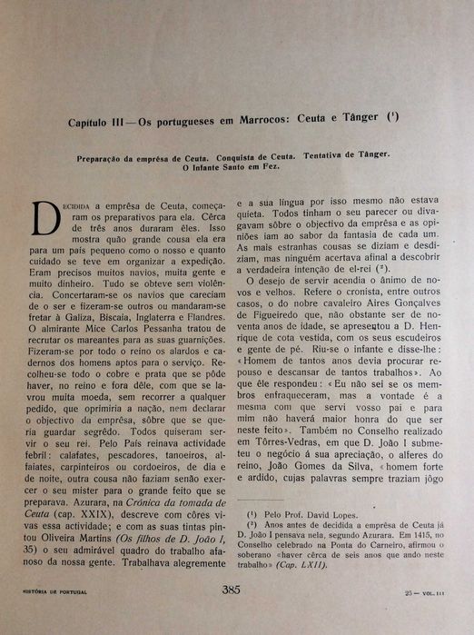 História de Portugal. Dirigida por Damião Peres 1928. Fascíc. 35
