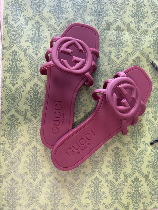 Klapki gumowe Gucci