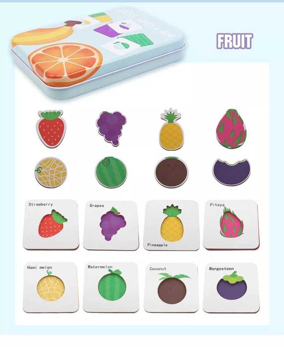 Układanka Zgadnij Kim Jestem - Owoce