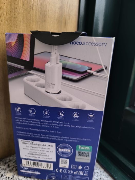 Carregador triplo 65 W + cabo