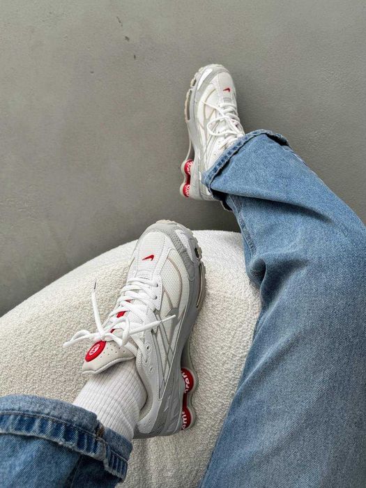 ‼️СТИЛЬНІ Кросівки Nike Shox Ride 2SP White x Supreme | Розміри 36-45