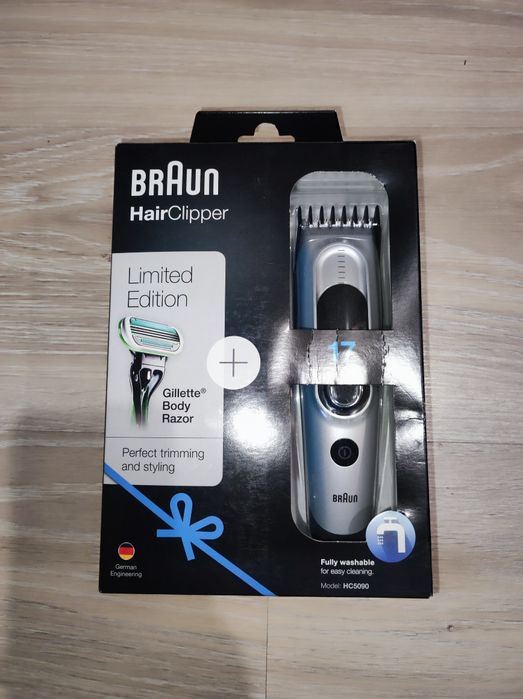 Машинка для стрижки Braun HC 5090 + станок для тіла Gellette