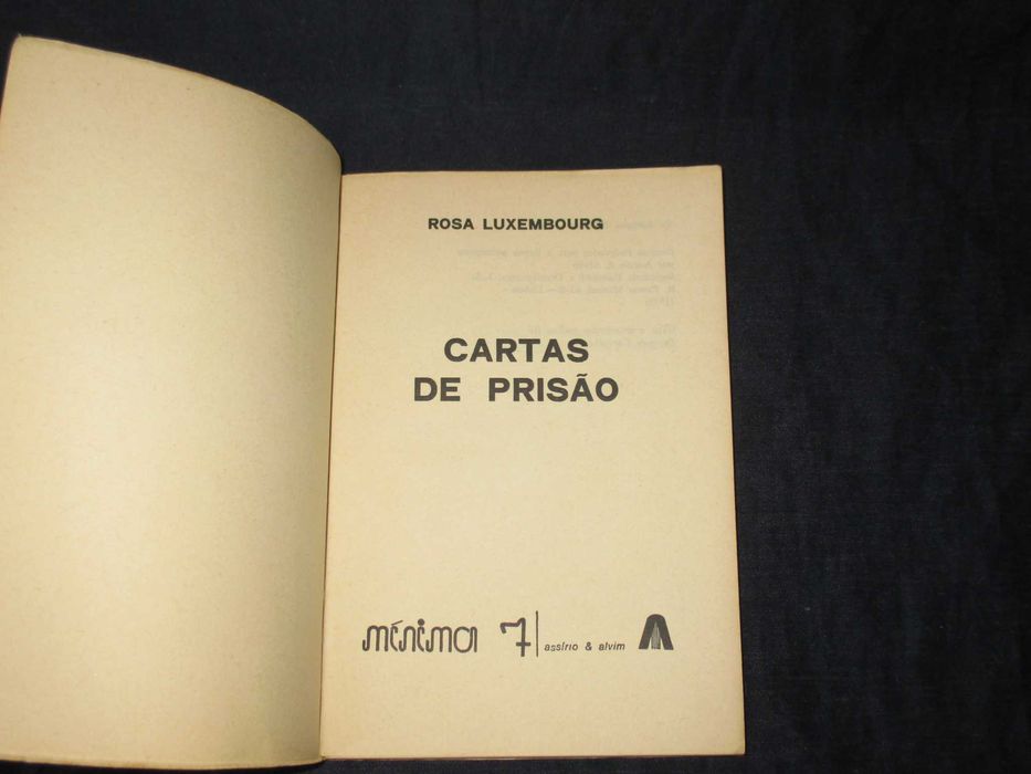 Livro Cartas de Prisão Rosa Luxembourg 1975