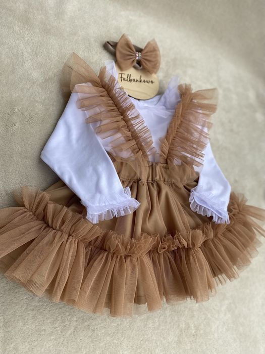 Sukienka tiulowa roczek wesele