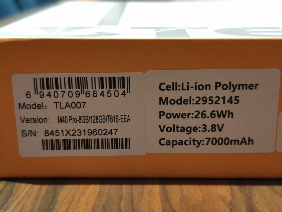 Tablet Teclast M40 Pro 10.1 128 Gb Preto