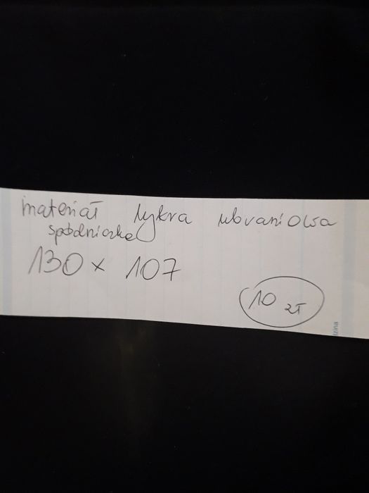 Materiał do szycia kupon tkanina LYKRA 130x107 krawiectwo