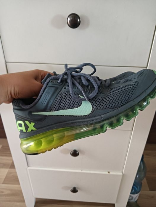 Nike Air Max 2013 Armory Slate Volt green 38.5 24.5