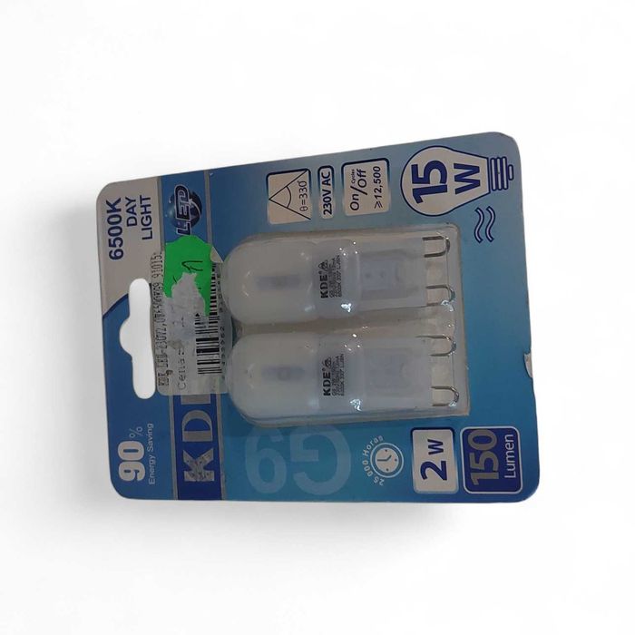 Żarówki LED G9 firmy KDE, model GEM-23072,074500WG9 91015 / Cz-wa
