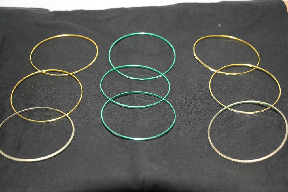Conjunto 9 Pulseiras Metálicas