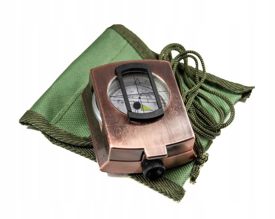 Kompas Busola Profesjonalny Aluminium Metal Wojska Las Góry