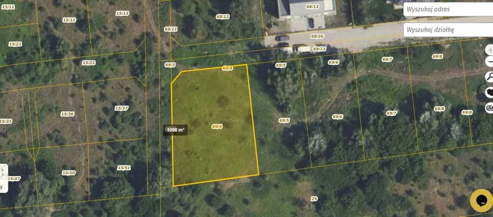 Działka Budowlana 2000 m2 Białołęka Ostródzka Bezpośrednio