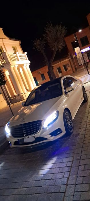 Auto do ślubu Mercedes S AMG biały