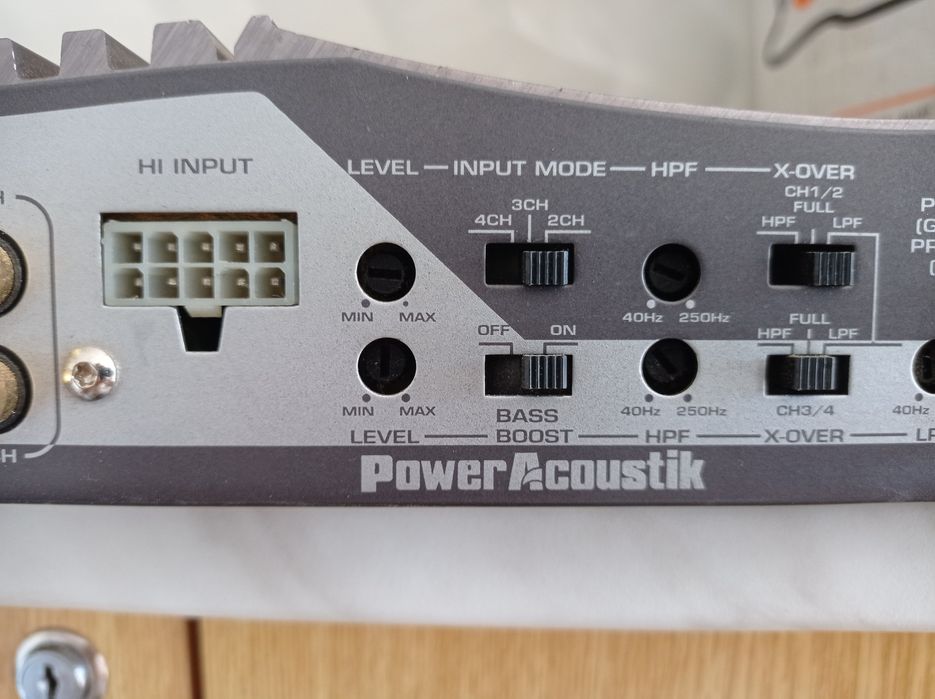 Мощный комплект Power Acoustik PS4-600 + 10" сабвуфер (600 Вт) / Готовый бас в машину