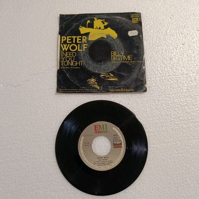 Peter Wolf I Need You Tonight PT 1984 EMI Disco Vinil Single 7" 45 RPM