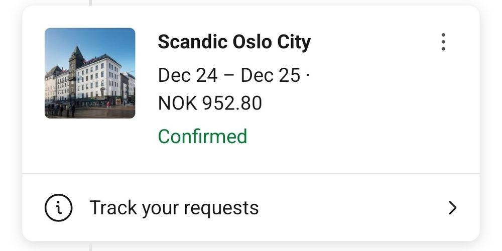 Nocleg Oslo Centrum – Hotel Scandic Oslo City (24–25 grudnia) pokój 2-os