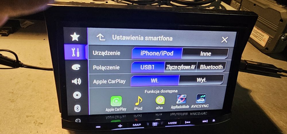 Pioneer Avic-F88dab+ 7 cali 2 din Android Auto  Carplay  bezprzewodowe