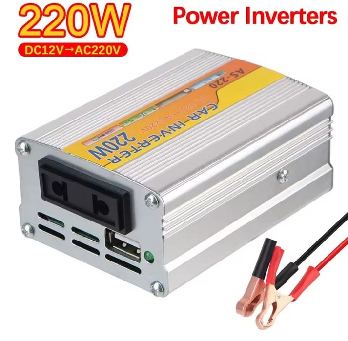 Преобразователь напряжения инвертор 12В-220В (D-0218)