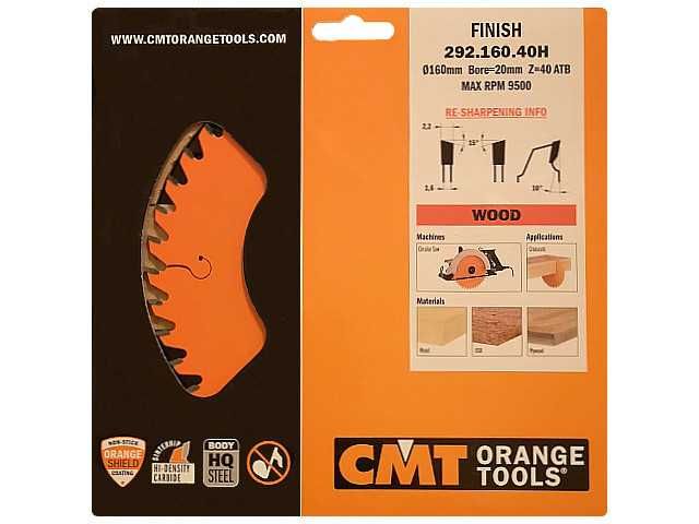 CMT 292.160.40H Tarcza do cięcia drewna Laminatu Piła Widia 160x20 Z40