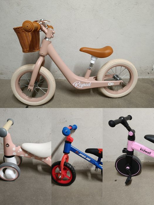 Rowerek biegowy 2-3 lata, różne rodzaje