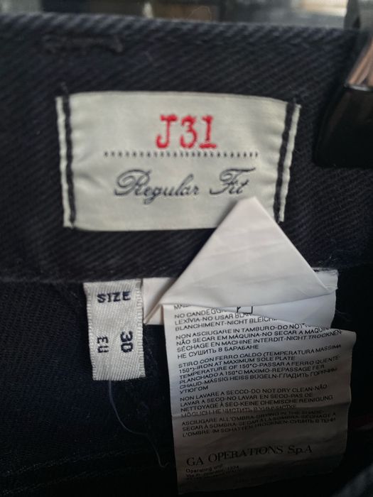 Джинси Armani Jeans (A|J) чорні J31 Regular Fit, оригінал