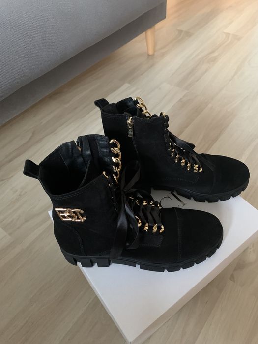 Booci botki skórzane r.41 - Nowe