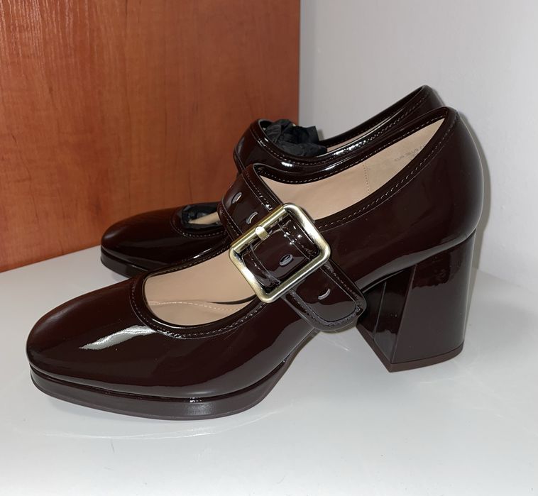 Skórzane Czółenka Mary Jane &OtherStories