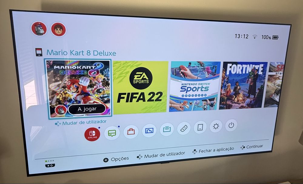 Nintendo Switch com oferta de jogos