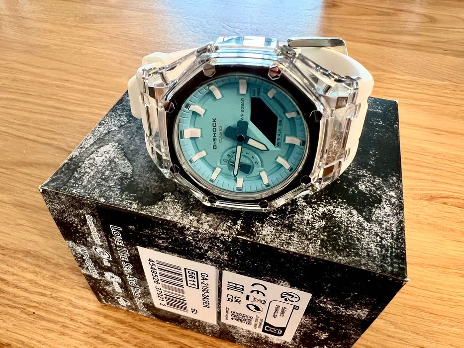 Casio GA-2100 Transparent White Mod