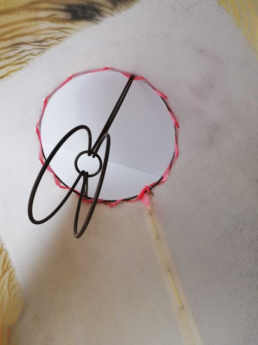 retro abażur do lamy prl 60,70 lata