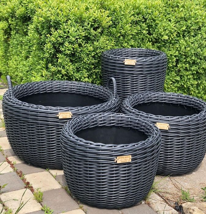 Donica z sztucznego rattanu