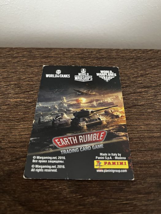Karta Panini World of Tanks Limited edition conqueror 2016