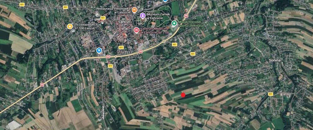 Dwie działki inwestycyjne blisko centrum – Łańcut, 57 ar