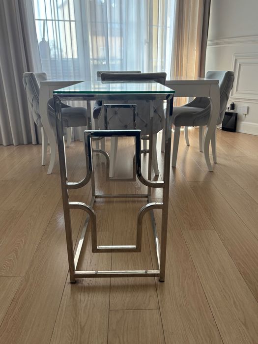 Zestaw Konsola + stoliczek w stylu Glamour