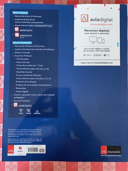 Manual escolar 5.Ano Volume (Missão Mat)