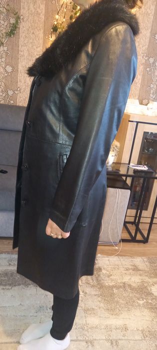 Płaszcz damski skórzany rozm.40