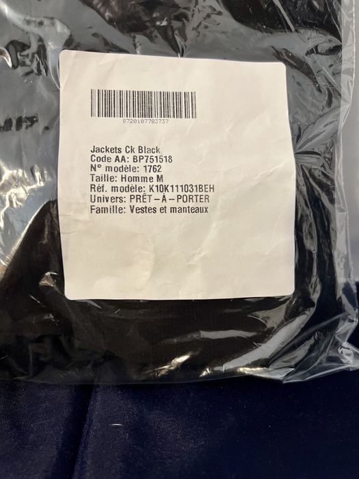 Corta-vento calvin klein com capuz Preto M