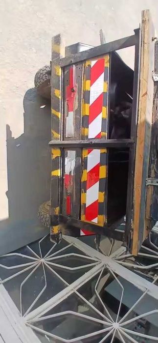 Fita reflectora perigo branco e vermelho NOVO