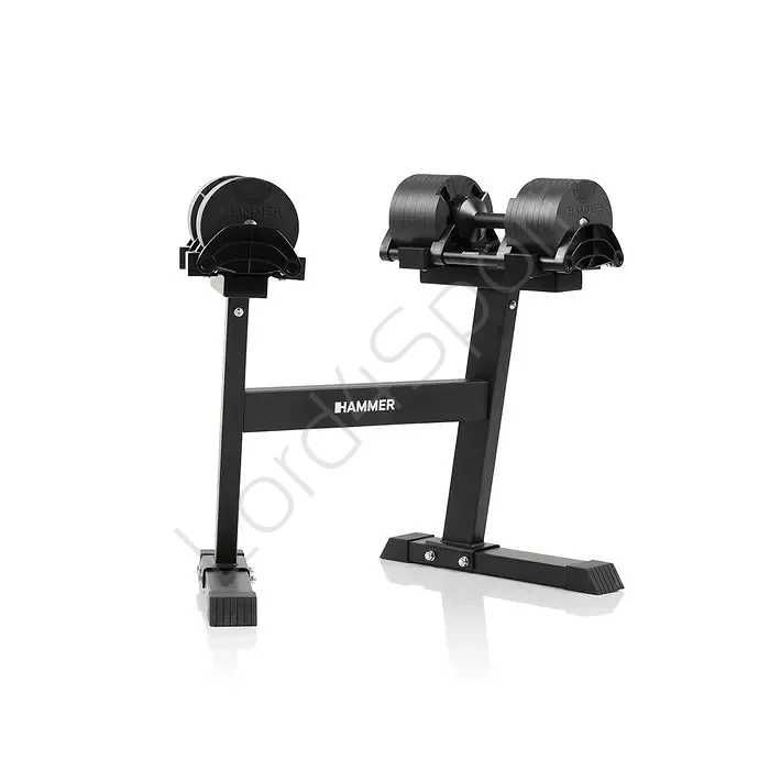 Zestaw hantli regulowanych ze stojakiem HAMMER SMARTLOCK 2x32 kg # Salon z ekspozycją