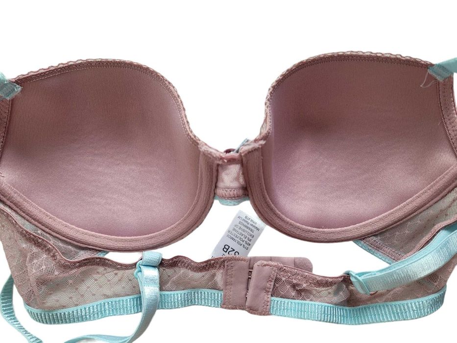 Koronkowy komplet bielizny 70B 38,M biustonosz stringi bielizna damska