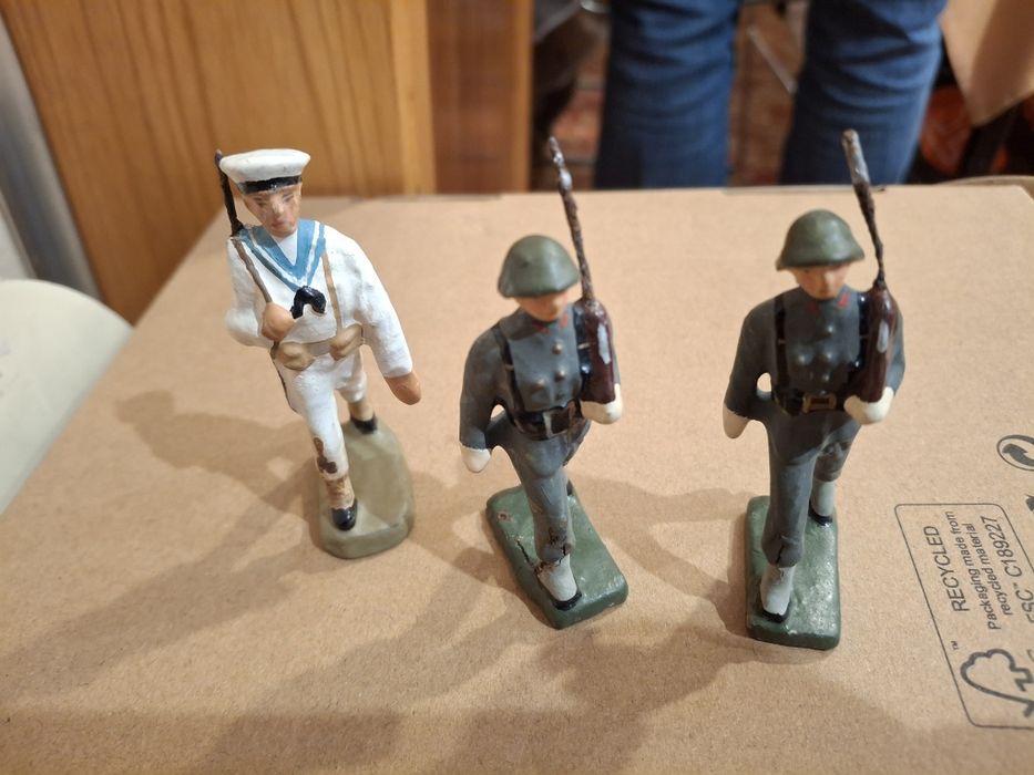 Bonecos antigos portugueses Pratas marinha exercito