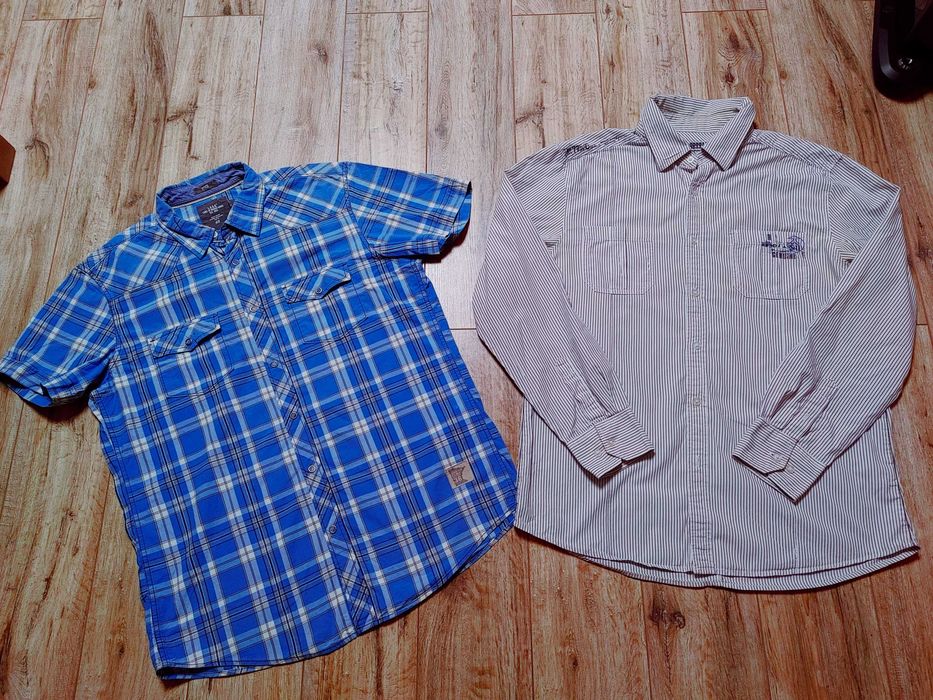 2x koszula męska z krótkim i długim rękawem H&M rozm L Okazja