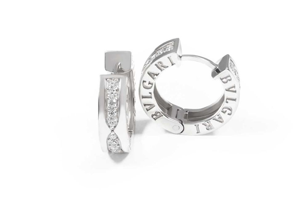 Серьги из белого золота с муассанитами