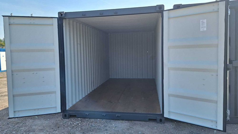 KONTENER MORSKI 20’DV Nowy, od ręki, GRAFITOWY, 6-metrowy, LĘBORK