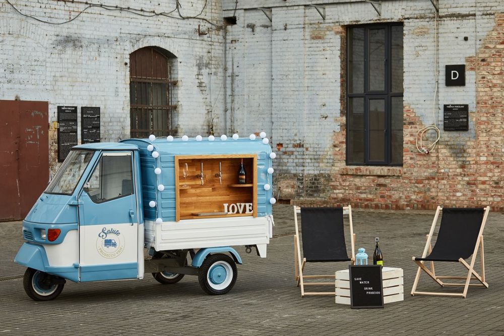 Piaggio Ape Prosecco Van